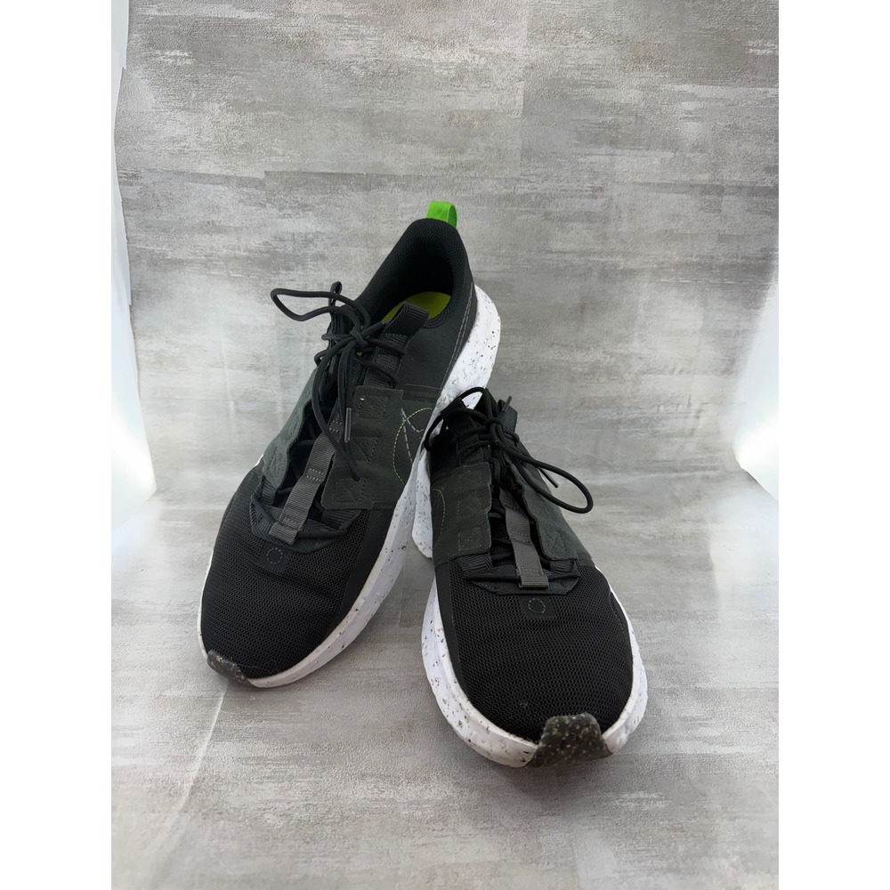 Nike Crater Impact Men Black Iron Grey Mean Green Sneakers DB2477-001 Size 14